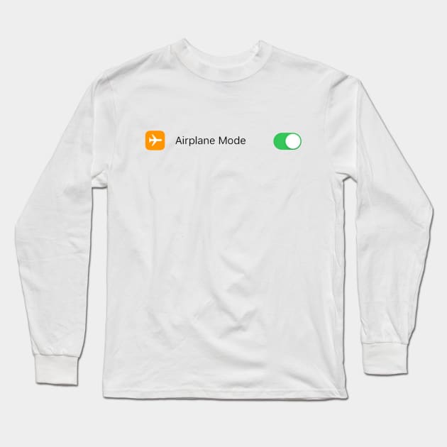 Airplane Mode Long Sleeve T-Shirt by happypalaze